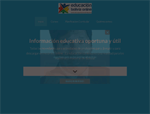 Tablet Screenshot of educacionbolivia.com